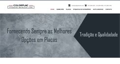 Desktop Screenshot of colorplac.com.br